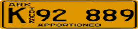 Trailer License Plate